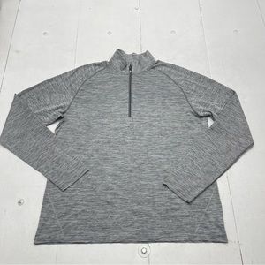 Lululemon Metal Vent Tech 1/2 Zip Slate White Grey Mens Size XXL